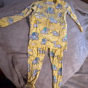 Little Sleepies Vibrant Yellow and Blue Pajama Set